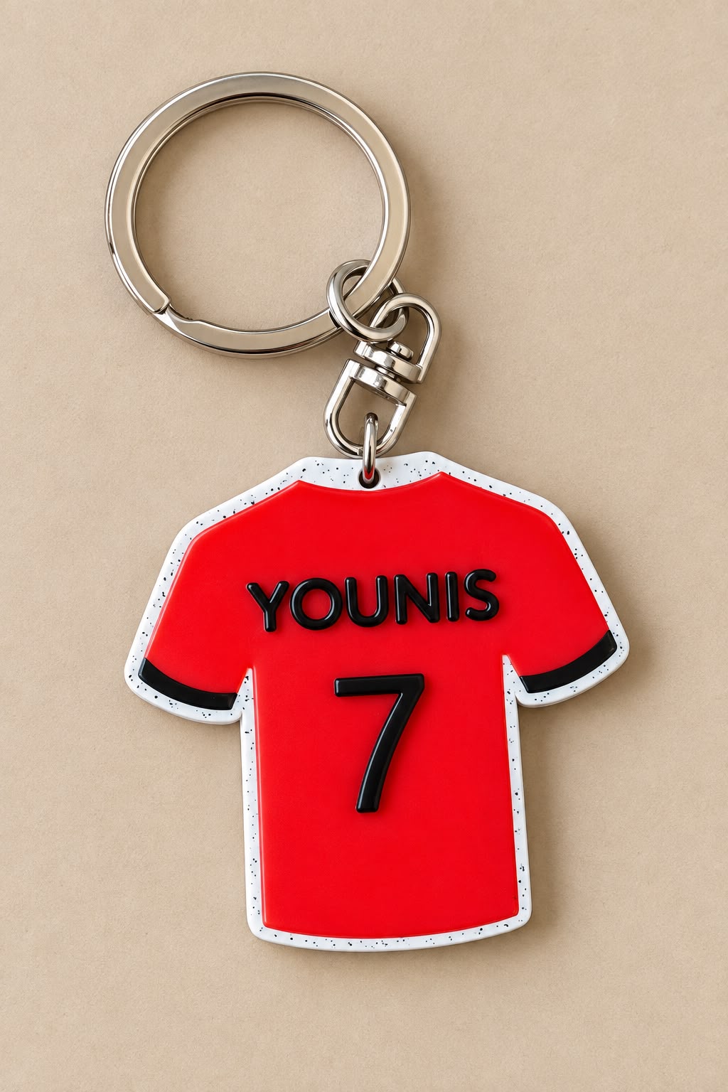 Jersey  name keychain