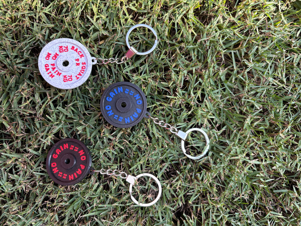 The PR Plate — Personalized Weight Plate Keychain
