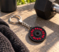 The PR Plate — Personalized Weight Plate Keychain